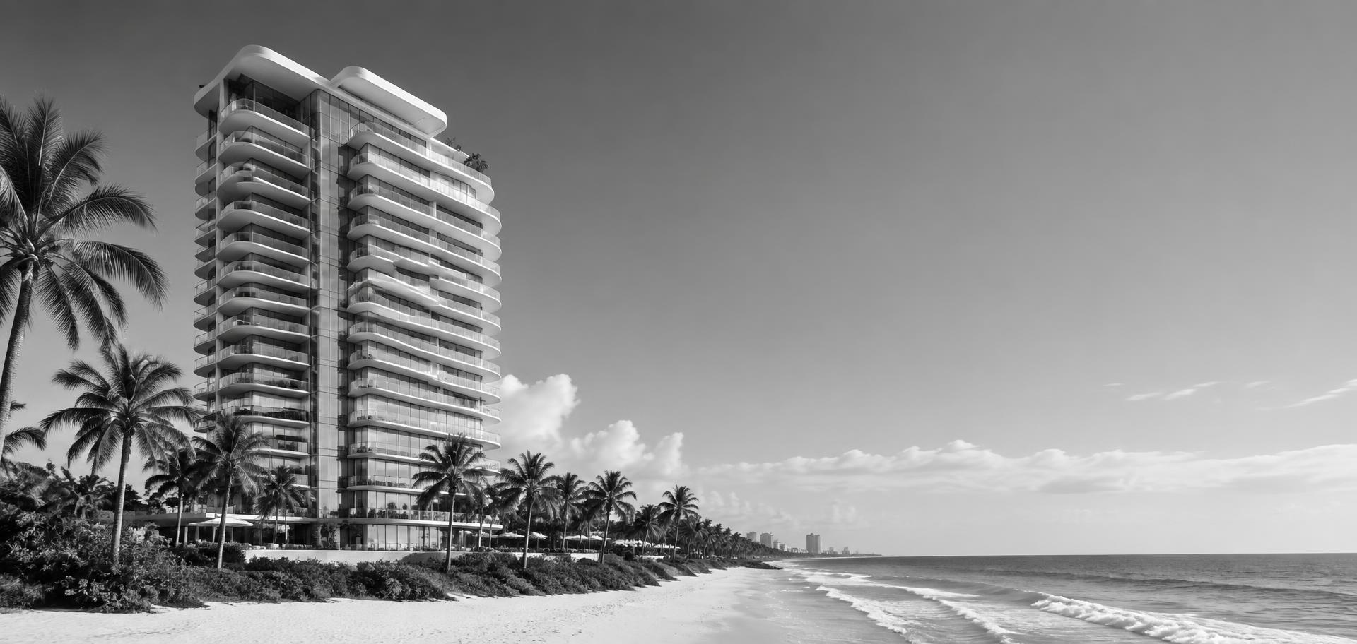 Skyline residencial de lujo en Miami